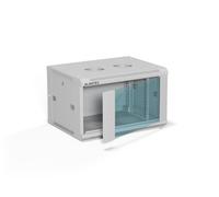 Alantec szafa wisz?ca 19' 6u 600x450, drzwi szklane, kolor szary, do