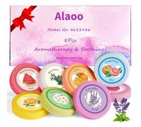 Alaoo Bombas de Ducha para Aromaterapia, 8Pcs Juego de Bolas de Baño, Bombas de Ducha de Aromas Relajantes con Aceites Esenciales, Kit de Regalo de para Mujeres y Hombres (Flor Seca)
