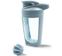 Alaoo Botella Mezcladora,650ML Vaso Batido Proteína Polvo Fugas,Azul