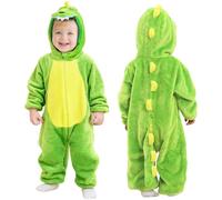 Alaoo Disfraz de Dinosaurio Bebé,Mameluco de bebé Monos de Franela de Animale, Mameluco Dinosaurio de Monos,Cálido Lindo Pijama,para la fiesta de disfraces de Halloween,100CM