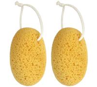 Alaoo Esponja de Mar Natural,2PCS Esponjas de Baño, Esponjas de Ducha Más Grandes,Esponja Corporal Exfoliante Ultrasuaves y Agradables al Tacto con Espuma Densa para Ducharse y Limpiar la Espalda.