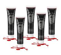 Alaoo Halloween Sangre Falsa,5PS Realista Sangre Falsa,Sangre FX,28.3g | Sangre Falsa Lavable para Halloween Escenario Vestir,Cosplay Teatro,Maquillaje Zombie Vampiro Fake Blood