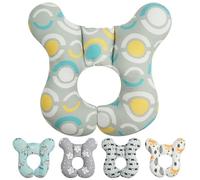 Alaoo Reposacabezas para Bebé, Suave Almohada de Viaje para Bebé, Anti Caídas Soporte para la Cabeza del Bebé para Bebés de 3 Meses a 4 Años para Coche Paseante Viaje Dormir Almohada (Círculo)