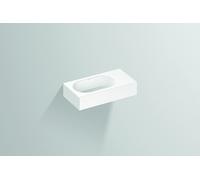 Alape Lavabo WT.XXS450.L, rectangular W: 450mm H: 100mm D: 236mm, blanco, 4296000000