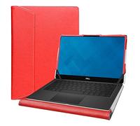 Alapmk Diseñado Especialmente La Funda de Cuero de PU para 13.3" DELL XPS 13 9380 7390 Series Laptop[No Compatible con:DELL XPS 13 9370 9360 9350/XPS 13 2 in 1 7390/Inspiron 13 2-in-1 7390],Rojo