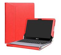 Alapmk Diseñado Especialmente La Funda Protectora de Cuero de PU para 11.6" ASUS VivoBook Flip 12 TP203NA TP203NA-BP038T TP203NA-BP051T Series Ordenador portátil,Rojo