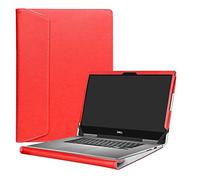 Alapmk Diseñado Especialmente La Funda Protectora de Cuero de PU para 13.3" DELL Inspiron 13 2-in-1 7000 Series 7373 i7373 / Inspiron 13 7370 i7370 Ordenador portátil,Rojo