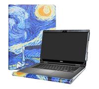 Alapmk Diseñado Especialmente La Funda Protectora de Cuero de PU para 13.3" DELL Latitude 13 7389 7390 2-in-1 Series Ordenador portátil,Starry Night