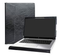 Alapmk Diseñado Especialmente La Funda Protectora de Cuero de PU para 13.3" HP EliteBook x360 1030 G3/HP EliteBook x360 1030 G4 Laptop(No Compatible con: HP EliteBook x360 1030 G2),Negro