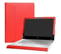 Alapmk Diseñado Especialmente La Funda Protectora de Cuero de PU para 13.3" HP Envy 13 13-abXXX 13-dXXX Series Ordenador portátil,Rojo