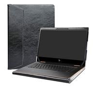 Alapmk Diseñado Especialmente La Funda Protectora de Cuero de PU para 13.3" HP Spectre x360 13 13-apXXXX & HP EliteBook x360 830 G5 G6 Series Laptop,Negro