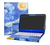 Alapmk Diseñado Especialmente La Funda Protectora de Cuero de PU para 13.3" HP Stream 13 13-cXXX Series Ordenador portátil (No Compatible con: Stream 14/Stream 11),Starry Night