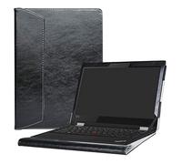 Alapmk Diseñado Especialmente La Funda Protectora de Cuero de PU para 13.3" Lenovo ThinkPad L380 Yoga/L390 Yoga/ThinkPad L380 L390 & Lenovo ThinkPad 13 Chromebook/ThinkPad 13 Laptop,Negro