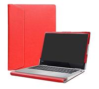 Alapmk Diseñado Especialmente La Funda Protectora de Cuero de PU para 13.3" Lenovo Yoga 730 13 730-13IKB 730-13IWL & Yoga C630 WOS & ThinkBook 13s 13s-IWL Ordenador portátil,Rojo