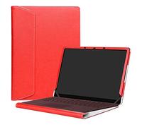 Alapmk Diseñado Especialmente La Funda Protectora de Cuero de PU para 13.5" Microsoft Surface Laptop & Surface Laptop 2 2018 & Surface Laptop 3 13.5 Inch 2019,Rojo