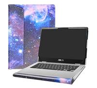 Alapmk Diseñado Especialmente La Funda Protectora de Cuero de PU para 14" ASUS Chromebook C423NA Series Ordenador portátil(No Compatible con:ASUS Chromebook C223NA C523NA),Galaxy