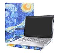 Alapmk Diseñado Especialmente La Funda Protectora de Cuero de PU para 14" HP Pavilion 14 14-bkXXX Series Ordenador portátil,Starry Night