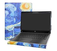 Alapmk Diseñado Especialmente La Funda Protectora de Cuero de PU para 14" HP ProBook x360 440 G1 & Lenovo ThinkPad L14 Series Laptop(No Compatible con: ProBook 440 Series),Starry Night