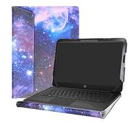 Alapmk Diseñado Especialmente La Funda Protectora de Cuero de PU para 14" HP Stream 14 14-dsXXXX 14-axXXX 14-cbXXX/Stream 14 Pro & HP Chromebook 14 G5/14-caXXX 14-bdXXXX Laptop,Galaxy