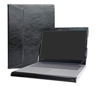 Alapmk Diseñado Especialmente La Funda Protectora de Cuero de PU para 14" Lenovo ideapad 130 14 130-14IKB Ordenador portátil,Negro