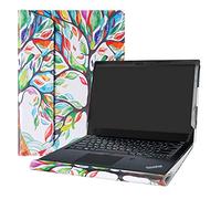 Alapmk Diseñado Especialmente La Funda Protectora de Cuero de PU para 14" Lenovo ThinkPad T14 T14s P14s T490 T495 T495s T490s T480s/ThinkPad P43s Ordenador portátil (Not fit thinkpad T480),Love Tree