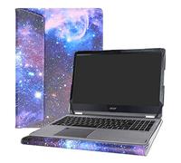 Alapmk Diseñado Especialmente La Funda Protectora de Cuero de PU para 15.6" Acer Aspire R15 R5-571T R5-571TG & Acer Swift 3 15 SF315-51G SF315-51 SF315-41 Series Ordenador portátil,Galaxy