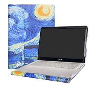 Alapmk Diseñado Especialmente La Funda Protectora de Cuero de PU para 15.6" ASUS ZenBook Flip 15 UX561UD UX561UN & VivoBook Flip 15 TP510UA TP510UQ Series Ordenador portátil,Starry Night
