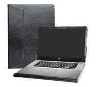 Alapmk Diseñado Especialmente La Funda Protectora de Cuero de PU para 15.6" DELL inspiron 15 5580 5585 /inspiron 15 2-in-1 7590 791/Vostro 15 5581 Laptop,Negro