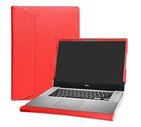 Alapmk Diseñado Especialmente La Funda Protectora de Cuero de PU para 15.6" DELL inspiron 15 5580 5585 /inspiron 15 2-in-1 7590 791/Vostro 15 5581 Laptop,Rojo