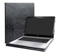 Alapmk Diseñado Especialmente La Funda Protectora de Cuero de PU para 15.6" HP EliteBook 850 G5 G6 & HP EliteBook 755 G5 & HP ZBook 15u G5 G6 Series Ordenador portátil,Negro