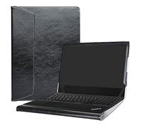 Alapmk Diseñado Especialmente La Funda Protectora de Cuero de PU para 15.6" Lenovo ThinkPad E590 E595 E580 E585 & Acer Chromebook 315 CB315-3H/CB315-3HT Series Ordenador portátil,Negro