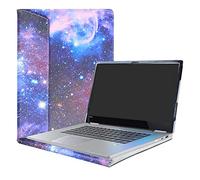 Alapmk Diseñado Especialmente La Funda Protectora de Cuero de PU para 15.6" Lenovo Yoga 730 15 730-15IKB 730-15IWL/CHROMEBOOK C340 C340-15/Yoga Chromebook C630 Ordenador portátil,Galaxy