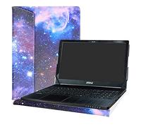 Alapmk Diseñado Especialmente La Funda Protectora de Cuero de PU para 15.6" MSI GS Series GS63 Stealth-010/STEALTH-060 & Stealth Pro GS63VR STEALTH-252/Stealth Pro-230 Ordenador portátil,Galaxy
