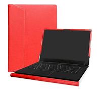 Alapmk Diseñado Especialmente La Funda Protectora de Cuero de PU para 15.6" MSI GS Series GS65 Stealth THIN-037/STEALTH THIN-051/STEALTH THIN-054/STEALTH THIN-068 Gaming Laptop,Rojo