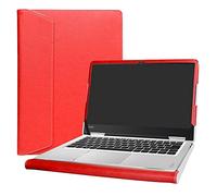 Alapmk Funda Protectora de Cuero de PU para 14" Lenovo Yoga 710 14 710-14ISK 710-14IKB & ThinkBook 14s 14s-IWL 14s-IML Laptop(Not fit Yoga 710 11.6 & 15.6/Yoga 720/Yoga 730),Rojo