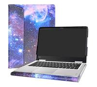 Alapmk Funda Protectora de Cuero de PU para 14" Lenovo Yoga 710 14 710-14ISK 710-14IKB & ThinkBook 14s 14s-IWL 14s-IML Laptop(Not fit Yoga 710 11.6 & 15.6/Yoga 720/Yoga 730),Galaxy
