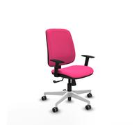 Alares tapizada sincro similpiel rosa brazos 1d base blanca ruedas 65m