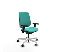 Alares tapizada traslack similpiel turquesa brazos 3d base blanca rued
