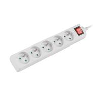 Alargador 5 tomas con interruptor PS1-05E-0300-W
