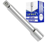 Alargador Carraca 1/2" 125 mm - Alargador para Llaves de Vaso Fabricado en Acero Aleado Cromo Vanadio - MONTERAL