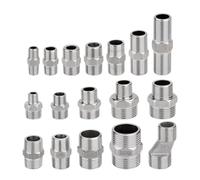 Alargador de acero inoxidable, 1/8 ", 1/4", 3/8 ", 1/2", 3/4 ", BSP, rosca macho, boquilla hexagonal, reductor roscado, accesorio de tubería (Size : DN15-32mm)
