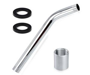 Alargador de alcachofa de ducha, tubo de extensión de 23 cm, acero inoxidable, extensión de cabezal de ducha de 1/2 pulgadas, brazo de ducha universal, extensión para alcachofa de ducha, accesorio de