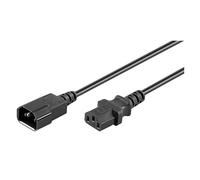 Alargador de alimentación Goobay, 3 m, negro