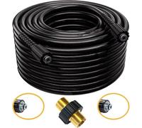 Alargador de manguera de alta presión M22 x 1,5 IG con mandril de 14 mm, para lavadora a alta presión, incluye acoplamiento M22 AG, 200 bar, compatible con Kärcher Kränzle Nilfisk (100 metros)