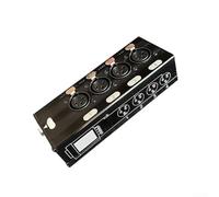 Alargador de señal XLR de 4 canales para sistemas DMX512, AES y COM, alcance de hasta 300 metros, Plug and Play sin alimentación, carcasa de aluminio resistente, conector XLR de 4 vías (conector
