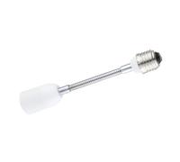 Alargador E27-E27 de 20 cm, compatible con bombillas, ideal para extensiones de iluminación en hogares y espacios comerciales.