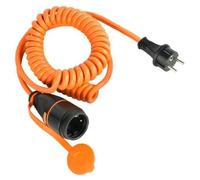 Electraline 01745 Cable Alargador 5M con Toma de Corriente Electralock Equipado con un Mecanismo de Bloqueo que Evita la Desconexión Accidental del Enchufe, Cable especial H07BQ-F 3G1.5mm, IP44