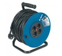 Alargador enrollacable extensible SINEX 4 tomas 3x1.5mm industrial 25 metros