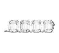 Alargador Millenia, Talla octogonal, Blanco, Baño de rodio OS