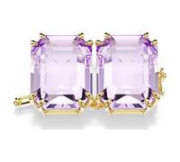 Alargador Millenia, Talla octogonal, Morado, Acabado en oro de 18 quilates OS